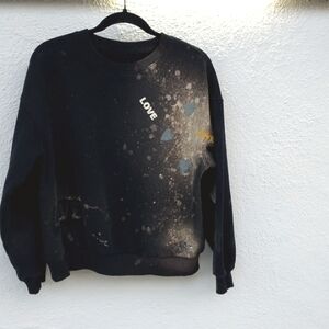 Love Black and Gray Women's Sweatshirt